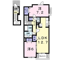 岩出駅 バス10分  川尻下車：停歩4分 2階の物件間取画像